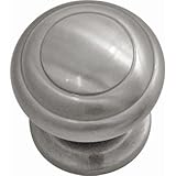 Zephyrマッシュルームノブサイズ: 1.25 " H x 1.25 " W x 1.13 " D、仕上げ:サテンニッケル