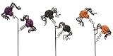 パックの6 Glitteryパープル、ブラックとオレンジSpringy Spider人工Sprays 25 "