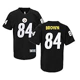 Outerstuff アントニオ・ブラウン ピッツバーグ・スティーラーズ #84 NFL ユース パフォーマンス プレイヤー ジャージ Tシャツ ブラック (ユースサイズ 8-20) Youth X-
