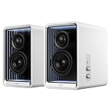 Edifier QR65 ワイヤレス スピーカー 最大出力70W ライトエフェクト Bluetooth5.3 ハイレゾ対応 LDAC GaN充電(最大出力65W) スタンド付属 ホワイト 【日本正規代理店品】 ED-QR65-WH