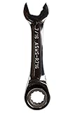Jonard Tools ASWS-R716 Ratcheting Speed Wrench, Stubby, 7/16' [並行輸入品]