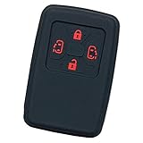 【IKT】トヨタ車用 スマートキー用シリコンカバー 4ボタン ブラックレッド 4ボタン / アルファード/ヴェルファイア/エスティマ/ノア 60/70系 / ヴォクシー 60/70系 / アイシス/オーリス/イスト/アリオン/マークジオエックス/など 専用設計でピッタリ！傷防止に最適！さらさらシリコンで手触り快適！TOYOTA車用 両側スライドタイプ (TS-010BKRE)