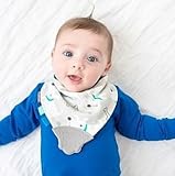 クーシーズ/Kushies 歯固め付き バンダナビブ スタイ よだれかけ 安全シリコン ティーザー (B01 犬)