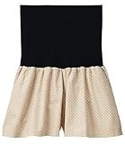 【 アウトレット 】 Angeliebe エンジェリーベ マタニティ フィット フレア ショート パンツ 妊婦服 ズボン 産前 産後 11号 ベージュ × オフ 白