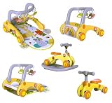 Amecke ベビーウォーカー おもちゃ ベビージム 幼児教育 感覚発達 ジムとウォーカー ベビーカー 感覚発達 コンパクト ウォーカー プレイマット 折りたたみ式 赤ちゃんのおもちゃ (キリンスタイル)