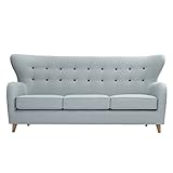 zago(ザーゴ) 3人掛けソファ クイーン(幅189cm/素材布) ライトブラウン L-D103LB