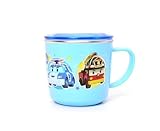Robocar Poli Non-Slip Stainless Cup with Lid by SK Corp [並行輸入品]