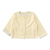 (チャックル) chuckle *スウィートガール*リボン付き春夏カーディガン クリーム 95cm P3346-95-40