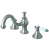 キングストン真鍮ks716。BPLヴィンテージWidespreadバスルーム蛇口 – Free Pop Up Drain、 6-1/2-Inch KS7168BPL 1