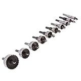 Baoblaze 高速スチール　ホール　オープナー　金属　シート　穴　カッター　ドリルビット　セット　全２パターン選べ - B