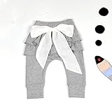 サクララ(Sakulala) ベビー服 パンツ キッズ レギンス 子供 フリル リポン付き スパッツ ぽかぽか暖かい 子供服 女の子 ガールズ ロング ズボン