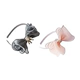 BIANHUAN ベビー カチューシャ こども 子供 2点セット ヘアアクセサリー リボン お花 女の子 レディース ガールズ フォーマル お宮参り 発表会 誕生日 出産内祝い プレゼント ドレス