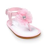 Toubaby幼児の女の子 夏 サンダル ベビー靴ファーストシューズ 女の子 0-2歳 (12cm, ピンク)