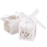 （デマ―クト）De･markt　中空　ハート型　キャンディボックス　イベントパーティー 好意ボックス-white「100枚バック」