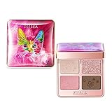 「ZEESEAズーシー」アイシャドウパレット夢幻燦爛 動物シリーズ 四色アイシャドウ ブリティショート（01ミルクティー）3.5g