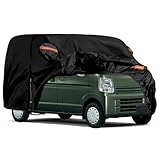 Syncnika 車カバー マツダ CX-8 2017-2023 ボディカバー 防水性 裏起毛 防塵紫外線 黄砂/雪対策 防風ロープ付き ブラック 四季対応