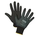 North by Honeywell NF45/8M Micro-Foamed Nitrile Palm-Coated Gloves, Size 8/Medium by Honeywell