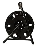 Woods 22849 Cord Reel with Metal Stand, Black, Holds up to 150-Feet 16/3 AWG [並行輸入品]