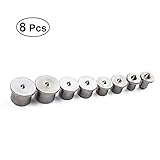 OUNONA 8個のダウエルとテノンドリルセンターセット転送プラグポイント6mm 8mm 10mm 12mmパネル用家具の位置付け木工ログピン木製ピンセンター（中空）