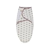 ベビーおくるみラップブランケット、100 %コットンソフト調節可能な幼児巻きタオル封筒Sleeping Bag for新生児少年少女Kids For 0-3 Months グレー