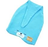 新生児用(0~1歳)帽子　クマさん帽子　ブルー