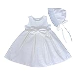 Cuteshower ベビードレス ベビーフォーマル 女の子 結婚式 出産祝い ドレス ベビー セレモニー ホワイト 59cm