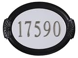 クラシックアドレスPlaqueブラック ブラック SAP-4180-BLK