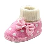Zhhlinyuan 安定した品質 ベビー Girls Kids Winter Warm Cotton Soft Toddler Boots Shoes Gift XSX021