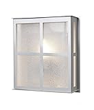 Besa照明Bree 11-ledbree11-gl-led Bree 11 – 11.25 " 7 W 1 LEDアウトドア壁取り付け用燭台、光るガラス