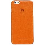 MONTAGNE. オリジナル 北欧モチーフ PUレザー ダーラヘスト 馬 ハード iPhoneケース iPhone6s/iPhone6 (4.7インチ) 用 【マスタード】