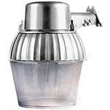 Designers Edge L1755 Fluorescent All Metal Dusk to Dawn Security Light with 10-inch Acrylic Reflecto