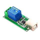 Fenteer USB リレーモジュール　5V 　コンピュータ 制御スイッチ　PCインテリジェント制御　1チャンネル　安定性