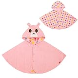 ホットビスケッツ(mikihouse) ポップでキュートなリバーシブルポンチョ フリー（70cm-90cm） ピンク（08）