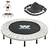 BARWING(バーウィング) 新モデル トランポリン 8本脚 静音 耐荷重150kg 子供/大人用 折りたたみ ミルキーベージュ