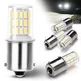 S25 LED シングル バックランプ (180度ピン)BA15S LED 1156 G18 P21W 12V-24V 4個入り ホワイト