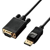 エレコム 変換ケーブル DisplayPort VGA 1.0m ブラック CAC-DPVGA10BK