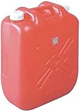 北陸土井 日本製 Japan 灯油缶スリム 20L・適合マーク付 レッド 【まとめ買い40缶セット】