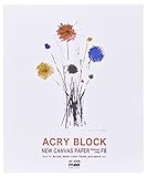 ミューズ アクリル絵具用紙 アクリブロック F8 245ｇ ホワイト 20枚入り AC-5208 F8