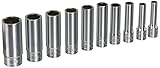 KTC(ケーテーシー) 9.5mm (3/8インチ) ディープソケット セット 10個組 TB3L10