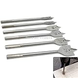 6 ピース スペード パドル フラット木材ボーリング ビット産業木工ドリル ビット セット六角シャンク サイズ 10-25 ミリメートル スペード ヘッド ビット カッター