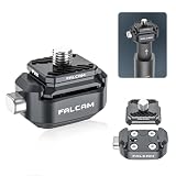 Ulanzi FALCAM F22クイックシュー クイックリリースプレート 1/4ネジ カメラ マウント アダプター カメラアクセサリー 1/4ネジ穴ベース 三脚変換アダプター アルミ 耐衝撃性 三脚/一脚/ケージに適用 gopro用/go ultra用/pocket3用/Insta X5用/X4/X3用 ONE RS用/カメラ用/アクションカメラやスマートフォン