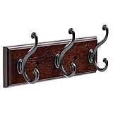 LIBERTY 165543 Three Scroll Hook Rack Cocoa and Soft Iron, 10-Inch [並行輸入品]