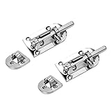 MagiDeal 2ピースボートバレルボルトキャビンドアラッチロックHeavy Duty Marine家具316ステンレススチール