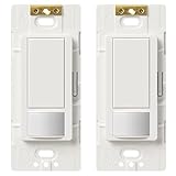 Lutron MS-OPS2H-2-WH Maestro 2 Amp Single Pole Occupancy Sensor Switch (2 Pack), White [並行輸入品]