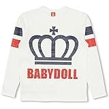 ベビードール 袖ラインロンT 大人 男女兼用 M ホワイト