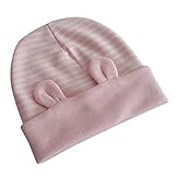 Aubig 韓国風　可愛い　キャラ造型　男女ベビー帽子　ピンク