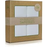 WeeSprout Organic Cotton Muslin 47-by-47-Inch Swaddle Blankets by WeeSprout