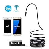 BestoU ワイヤレス内視鏡-高解像度-200万画素-HD720P-６灯搭載IP67防水-適用Android iphone-5M
