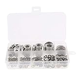 IPOTCH フラットワッシャー　フラットガスケット　耐久性　家庭用　店舗用　M2-M10　約400個入り