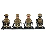 4pcs /ロットwith RetailボックスDecool Modern War Americanサポート/エンジニア/ Assault / Recon SoliderミニフィギュアCounter 